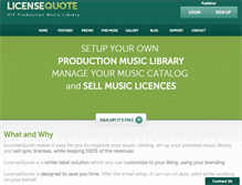 Tablet Screenshot of licensequote.com